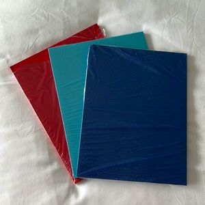 Stampin’ Up! Cardstock Lot of (3) Turquoise/Blue/Red